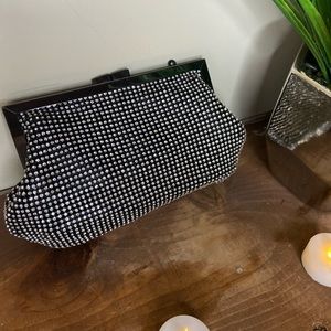 Black Clutch with Rhinestones